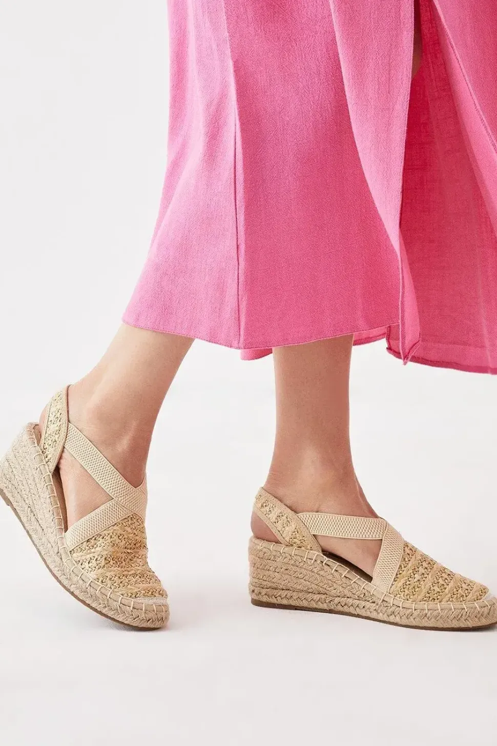 Rosse Elastic Espadrille Wedges