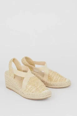 Rosse Elastic Espadrille Wedges