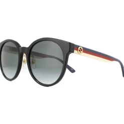 Round Black Grey Gradient Sunglasses