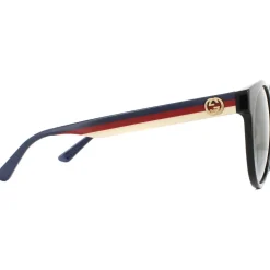 Round Black Grey Gradient Sunglasses
