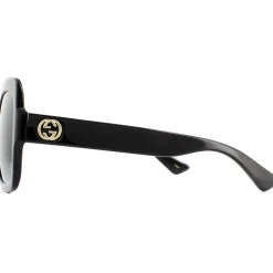 Round Black Grey Gradient Sunglasses