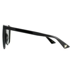Round Black Grey Sunglasses