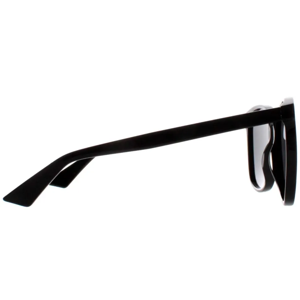 Round Black Grey Sunglasses