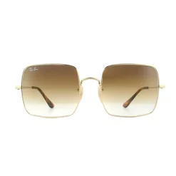 Round Gold Green and Red Green Gradient Sunglasses