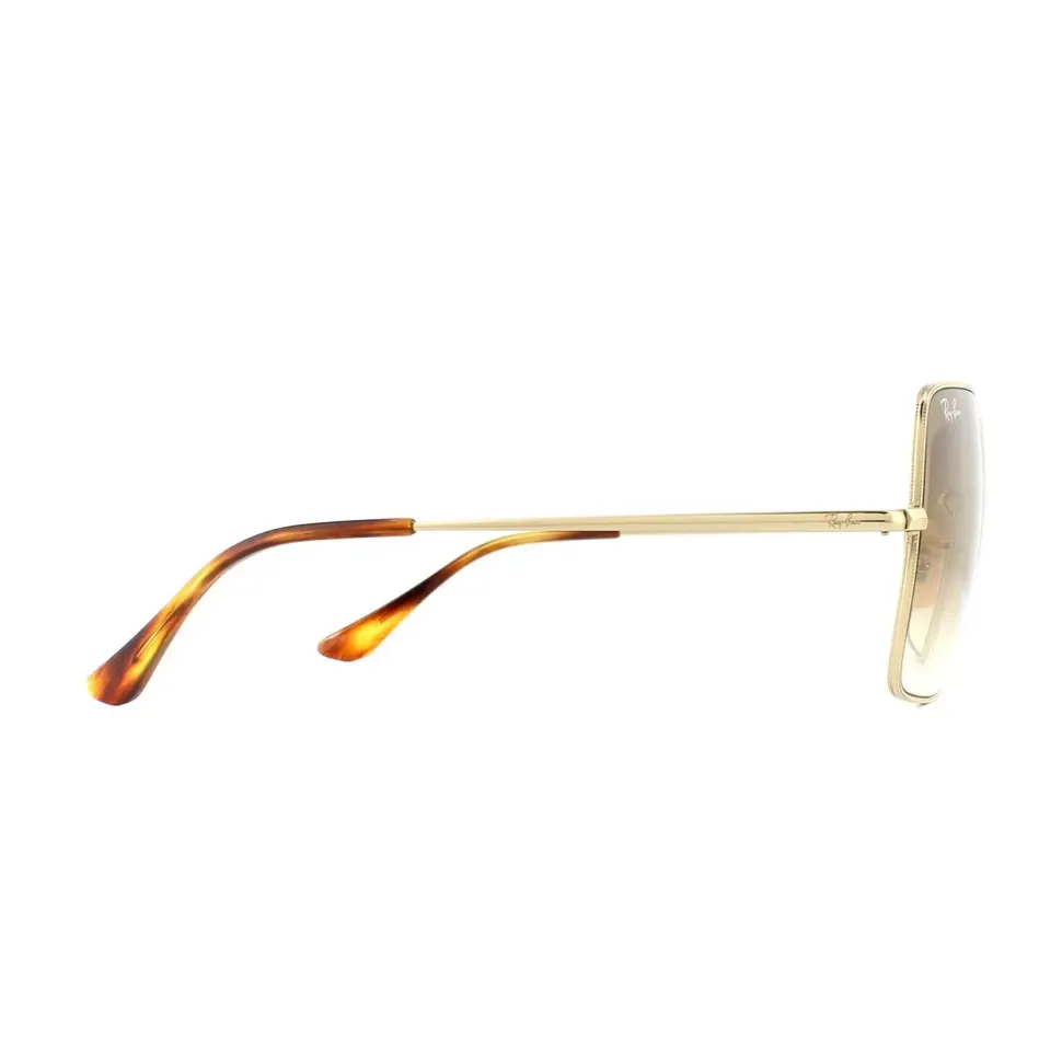Round Gold Green and Red Green Gradient Sunglasses