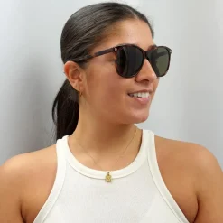 Round Havana Brown Sunglasses