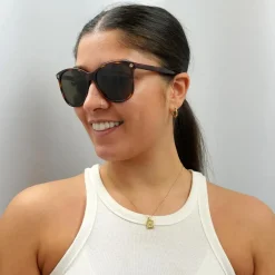 Round Havana Brown Sunglasses