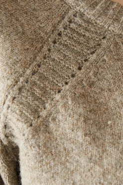 Round Neck Rib Detail Jumper