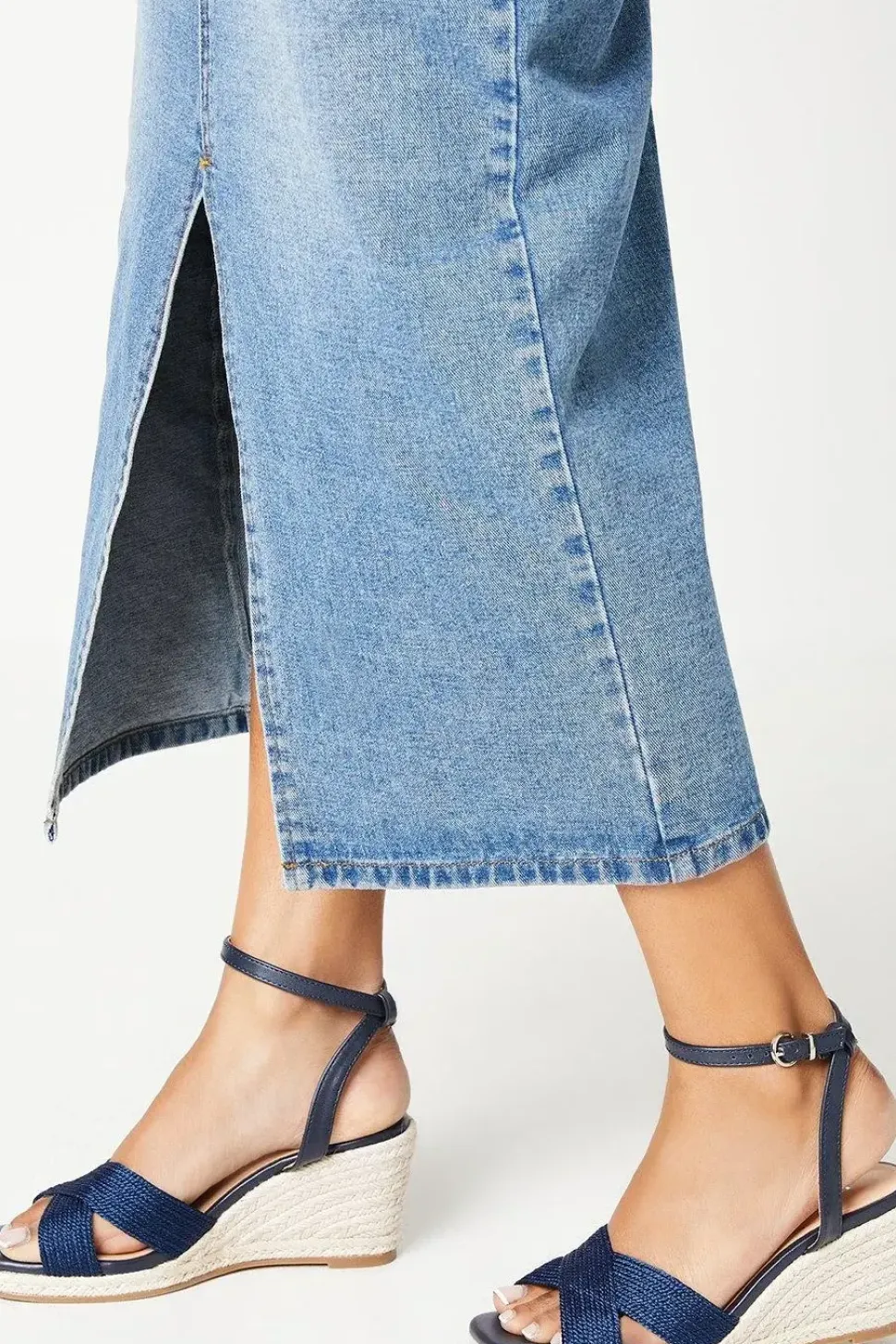 Roxanne Rope Detail Two Part Espadrille Wedge Sandals
