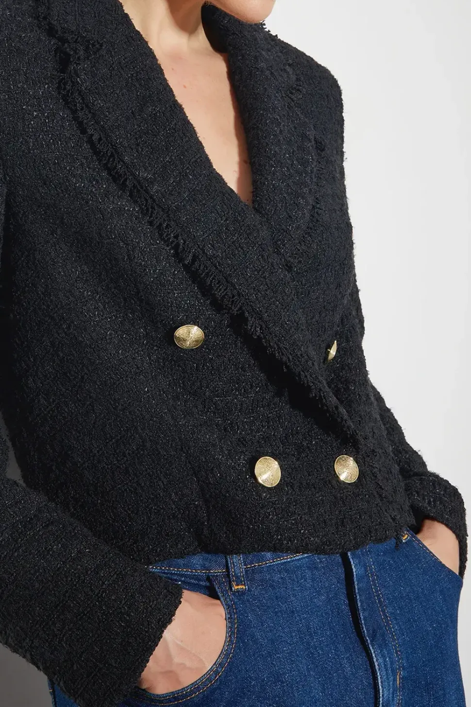 Rubi Crop Tweed Blazer