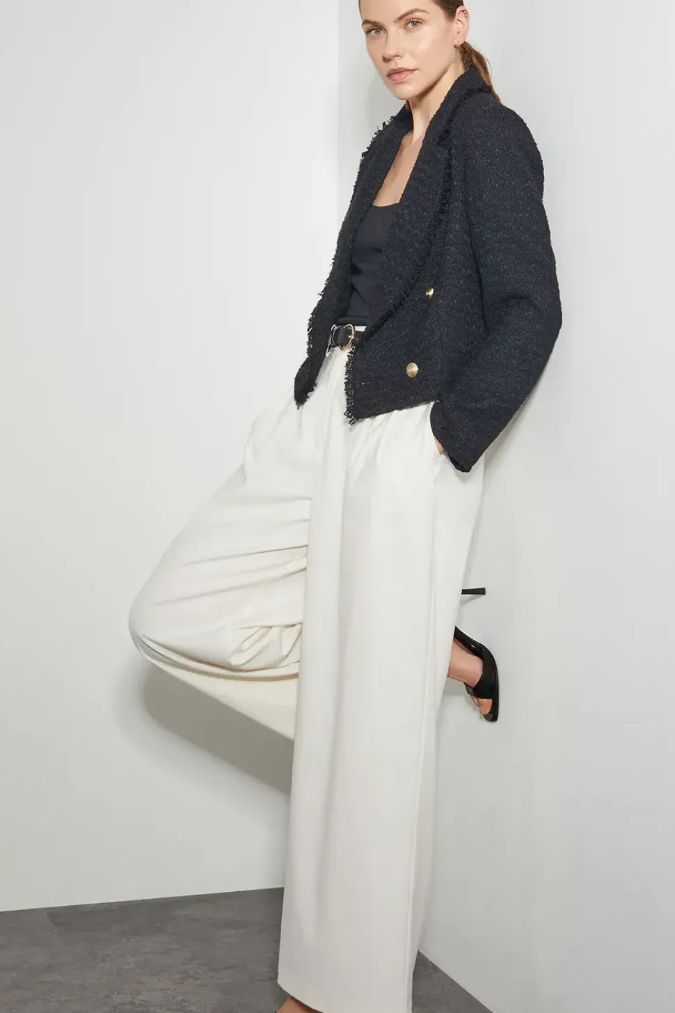 Rubi Crop Tweed Blazer