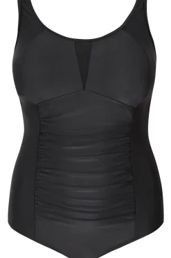 Ruched Mesh Swimsuit