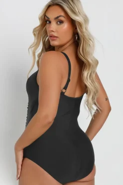 Ruched Mesh Swimsuit