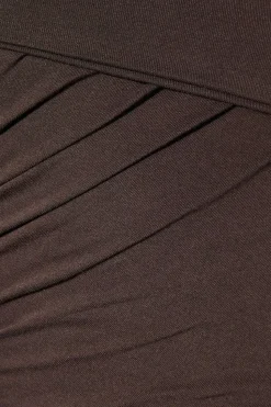 Ruched One Shoulder Maxi Dress