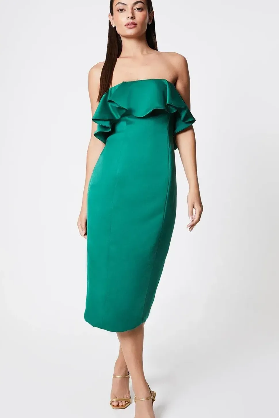 Ruffle Bandeau Dress