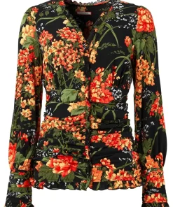 Ruffled Floral Blouse