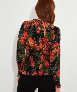 Ruffled Floral Blouse