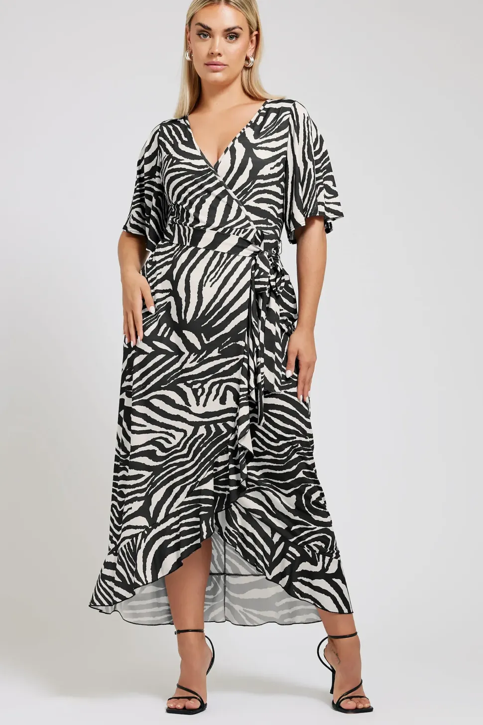Ruffle Hem Maxi Dress