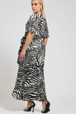 Ruffle Hem Maxi Dress