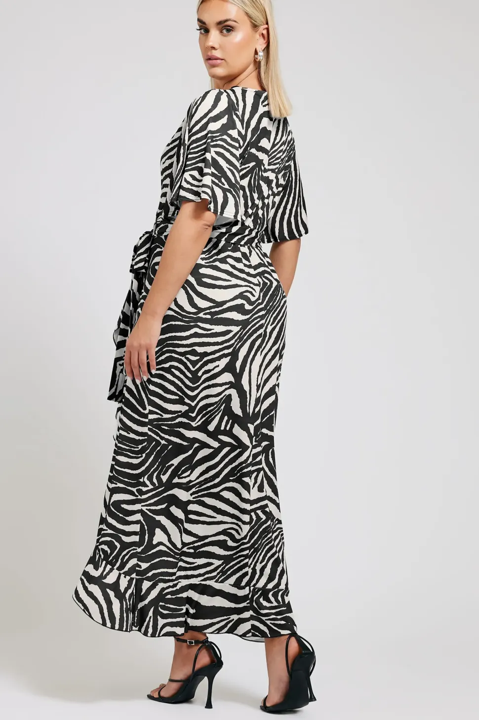 Ruffle Hem Maxi Dress