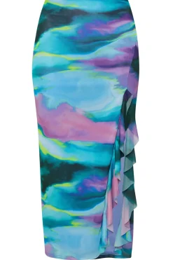 Ruffle Maxi Skirt