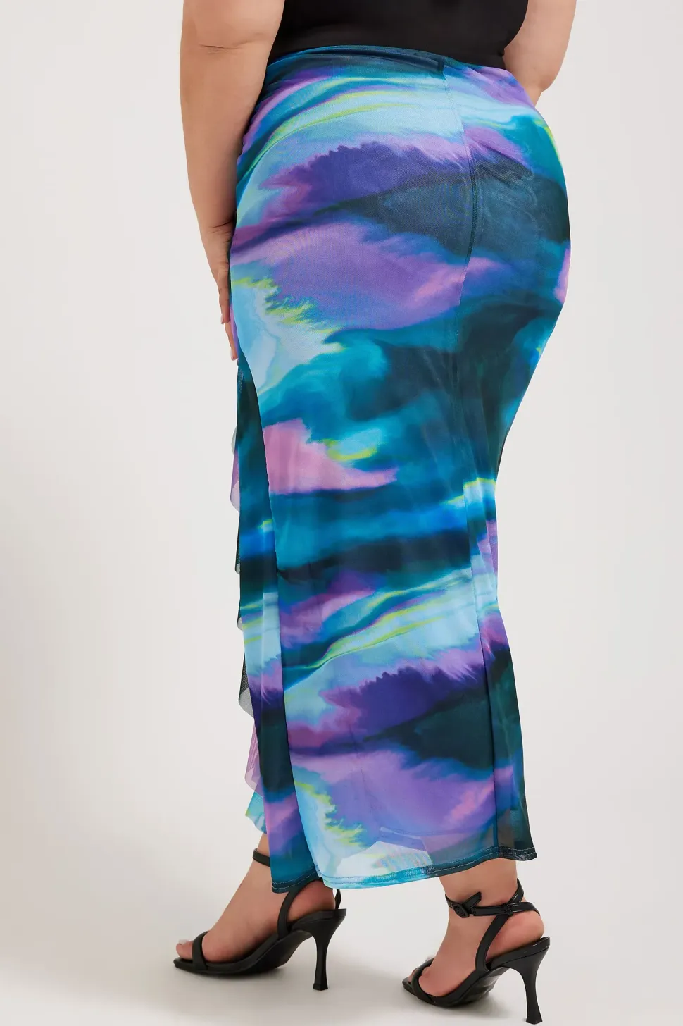 Ruffle Maxi Skirt