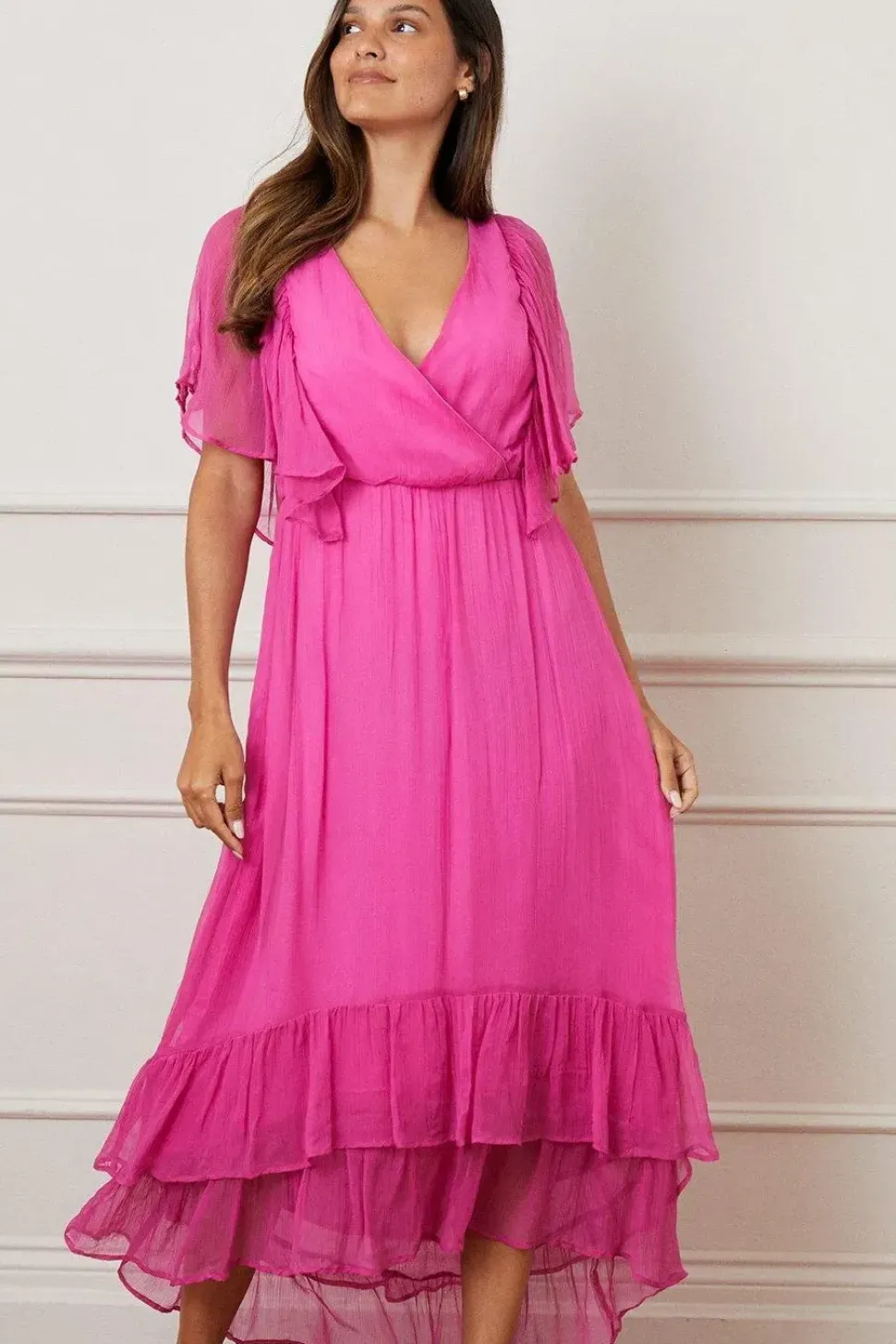 Ruffle Tiered Midaxi Dress