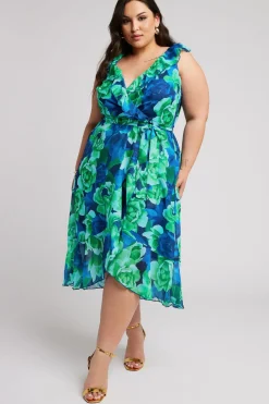 Ruffle Wrap Dress