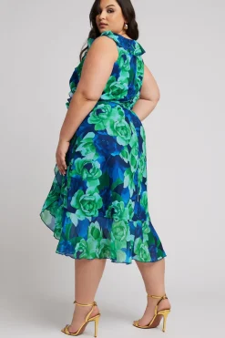 Ruffle Wrap Dress