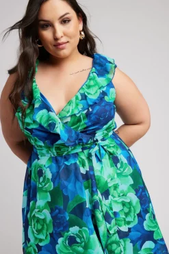Ruffle Wrap Dress