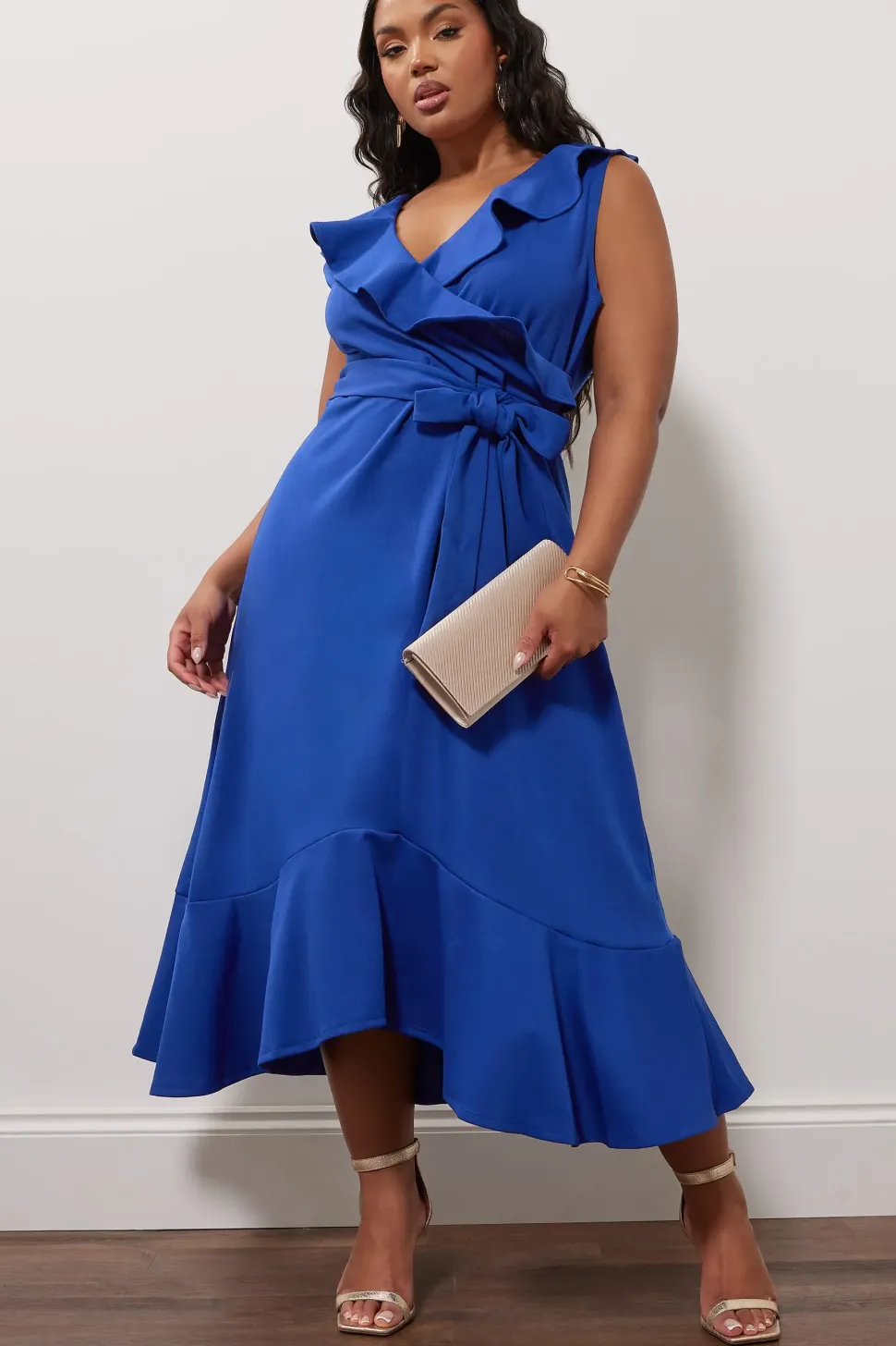Ruffle Wrap Dress
