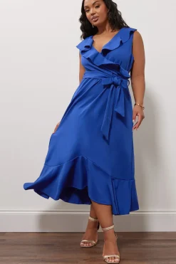 Ruffle Wrap Dress