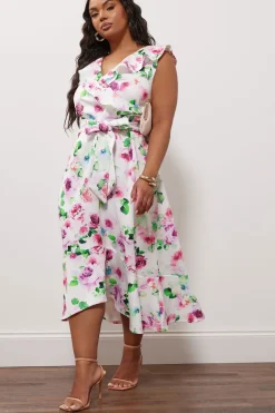 Ruffle Wrap Dress