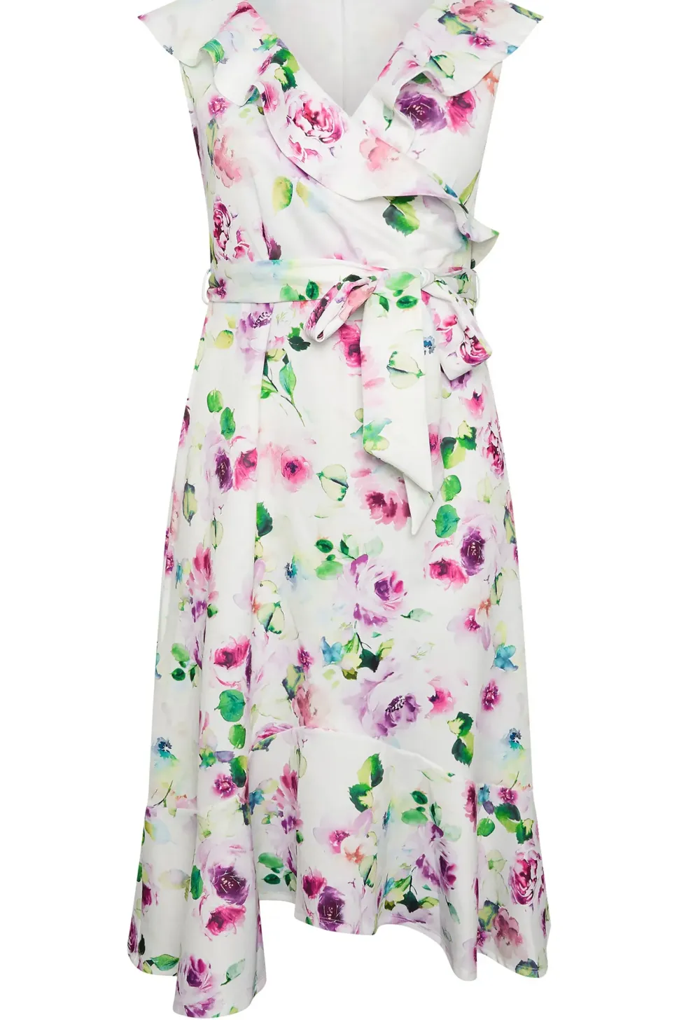 Ruffle Wrap Dress