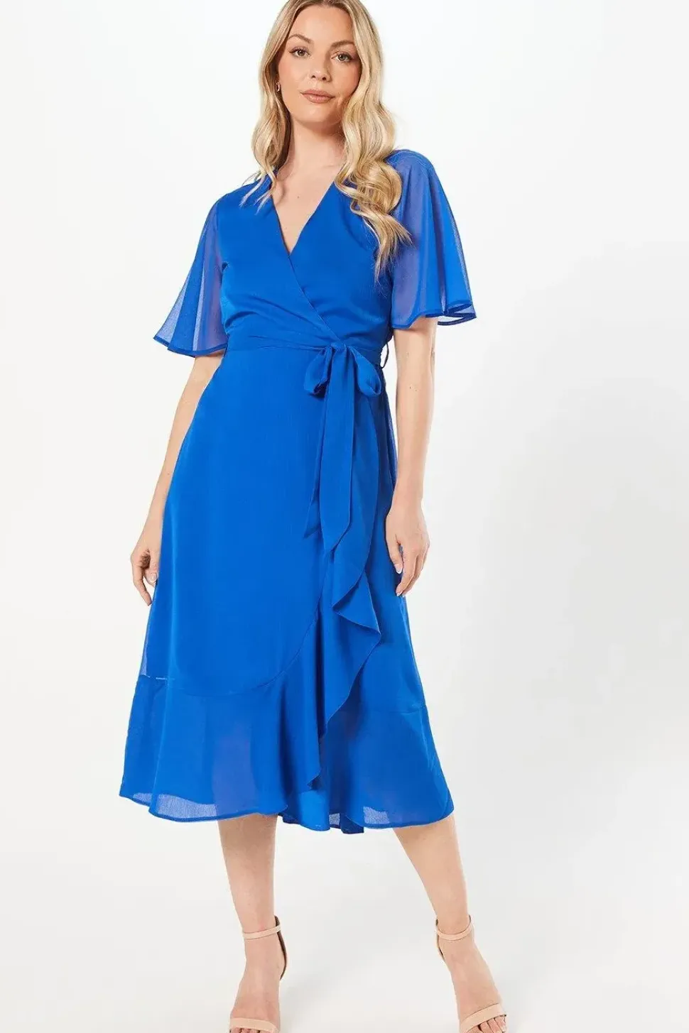 Ruffle Wrap Dress