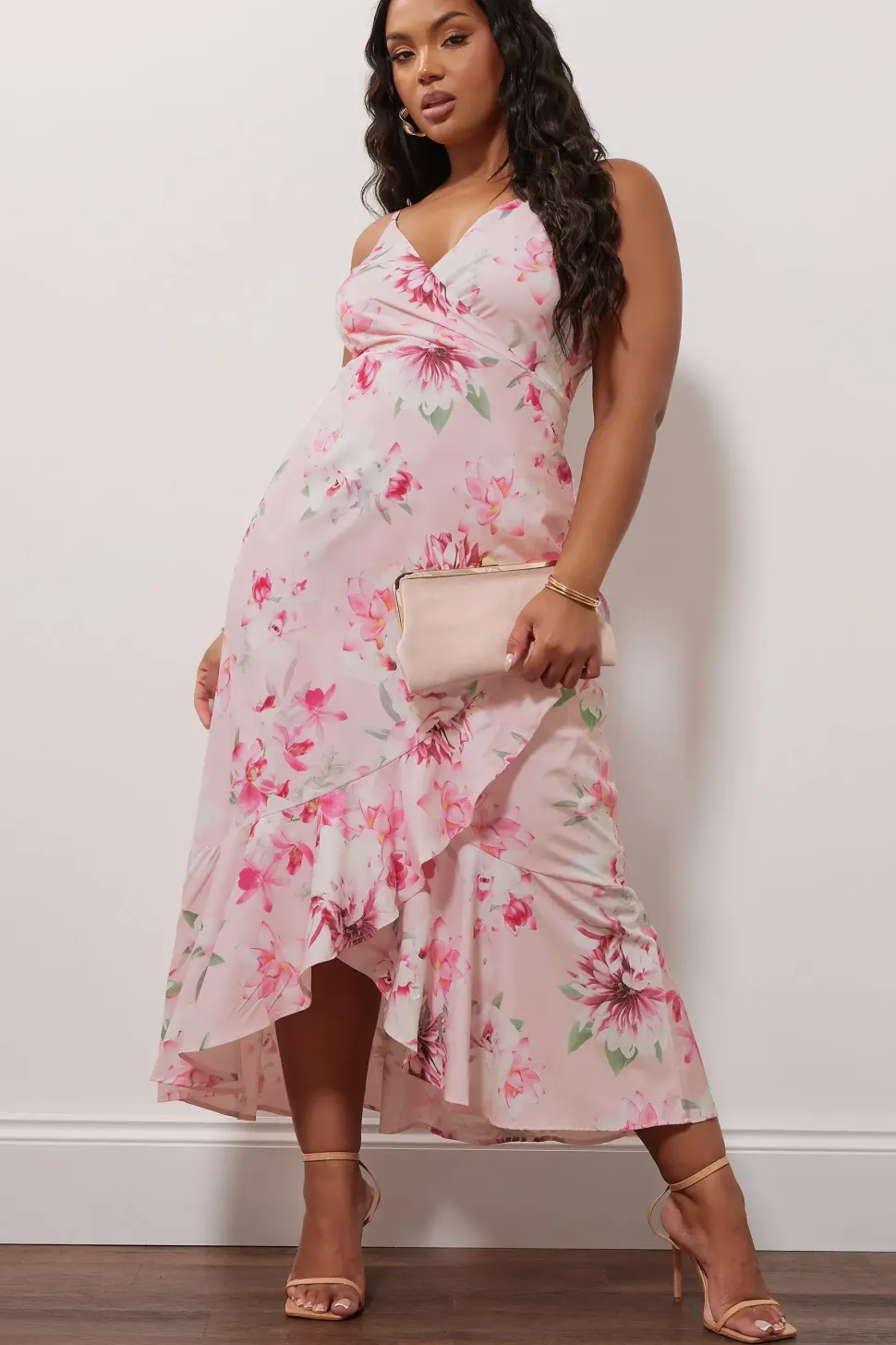 Ruffle Wrap Dress