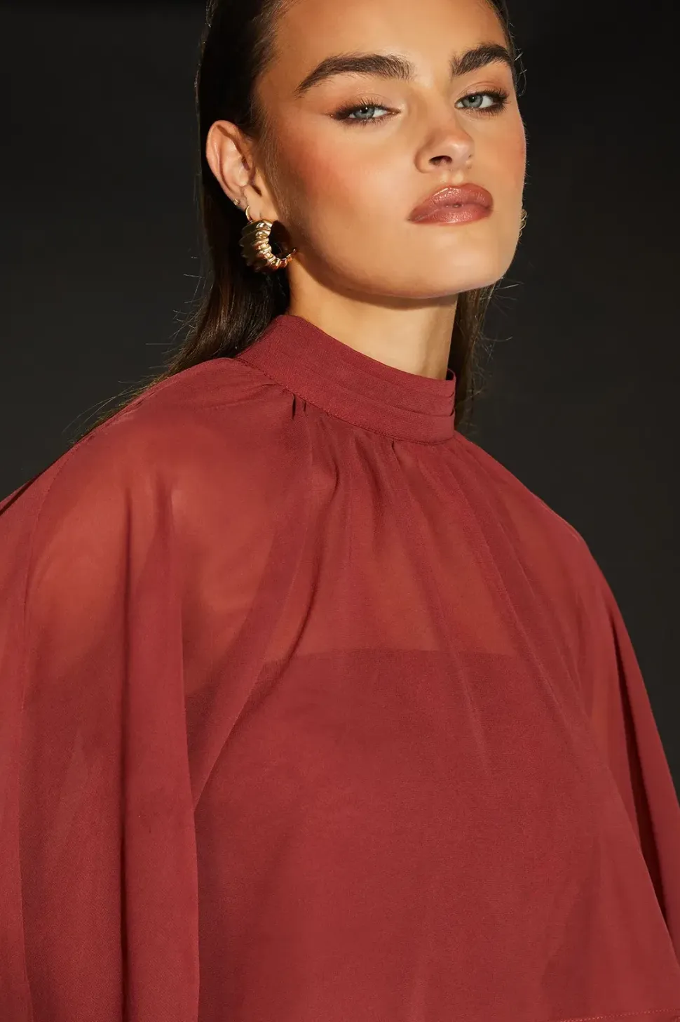 Runway 1.8.1.8 Cape Tiered Dress