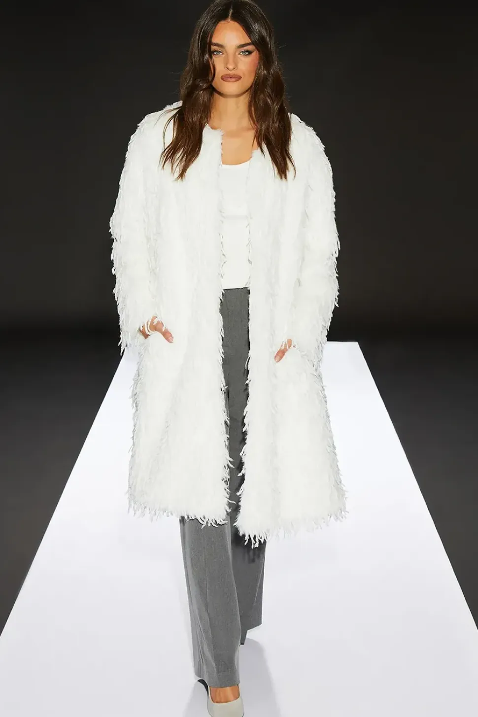 Runway 1.8.1.8 Shaggy Faux Coat