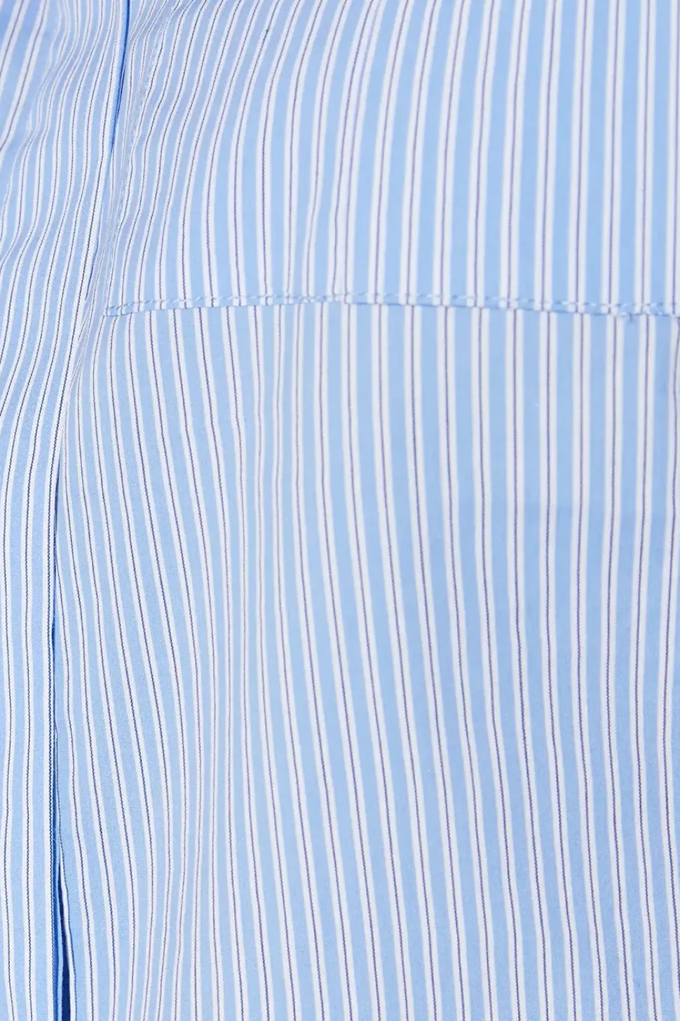 Runway 1.8.1.8 Stripe Poplin Cropped Boxy Utility Shirt
