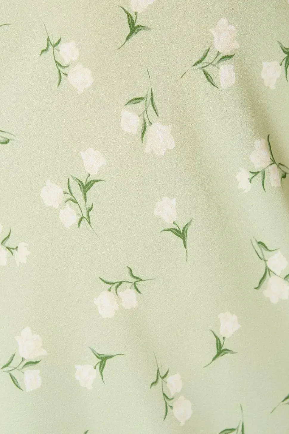 Sage Floral Empire Mini Dress
