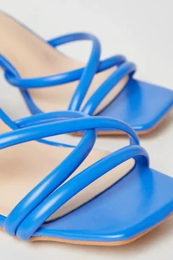 Salou Spaghetti Strap High Block Heeled Sandals
