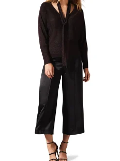 Sameera Scarf Tie Knit Top-