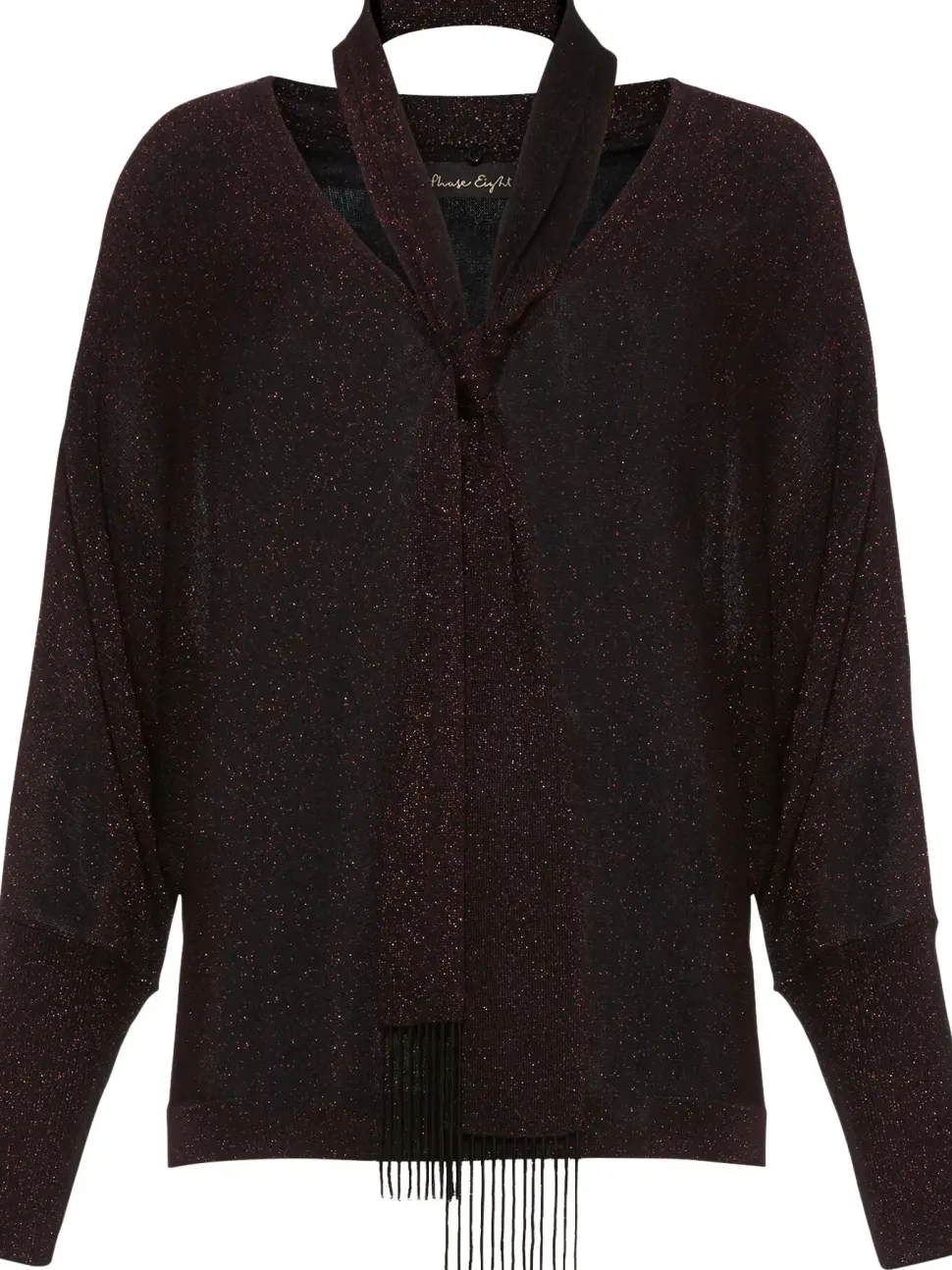 Sameera Scarf Tie Knit Top-