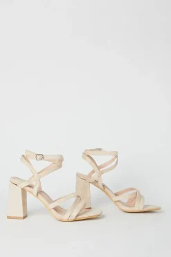 Santiego Ankle Strap High Block Heeled Sandals