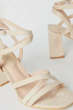 Santiego Ankle Strap High Block Heeled Sandals