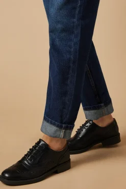 Sanya Brogue Detail Lace Up Flat Shoe