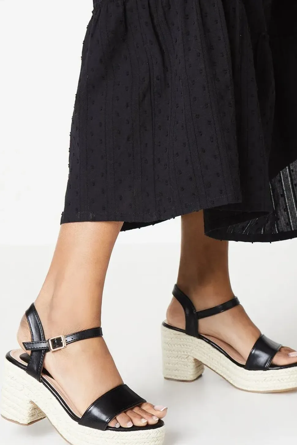 Saphire Espadrille Demi Wedge Sandals