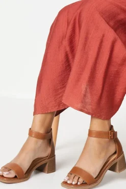 Sasha Comfort Stacked Low Block Heeled Sandals