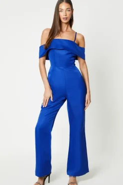 Satin Bandeau Jumpsuit