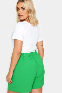 Satin Belted Shorts